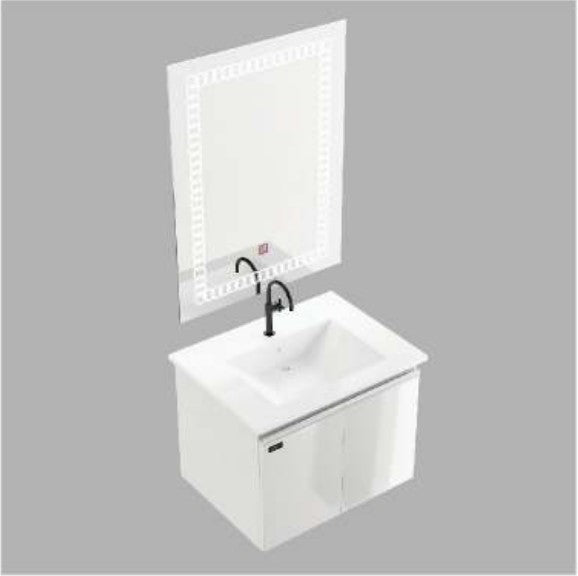 Beroia Furniture Unit with Washbasin 60×46 Cm White
