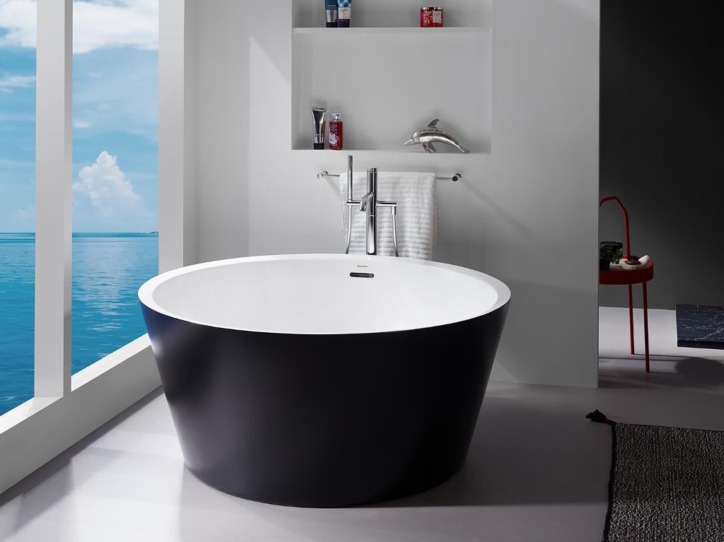 Duravit Rondo Seamless Bathtub White Black